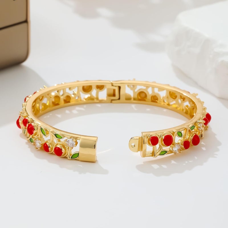 Ethlyn Gifts for girls Gold Plated Colorful Openable Kids Baby Girls Bangles Bracelets Birthday Christmas Gifts for 2years 4 years 5 years old girls - Image 4